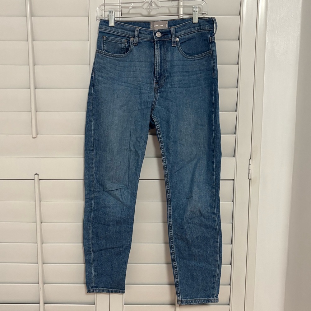 EVERLANE high-rise ankle blue jean